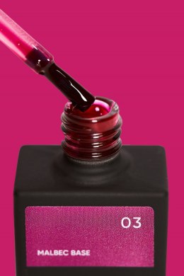 NAILSOFTHEDAY Malbec base 03 - stained glass wine-red base, 10 ml