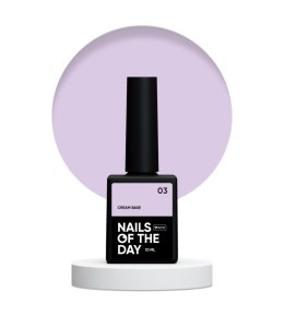 NAILSOFTHEDAY Cream base 03 - fioletowa baza do wrażliwych paznokci, 10 ml