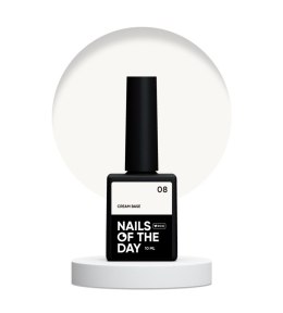 NAILSOFTHEDAY Cream base 08 - milky base for sensitive nails, 10 ml