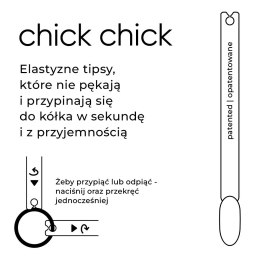 ECO tips CHICK CHICK removable separately - transparent almond matte, 50 pcs on a wheel