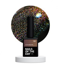 NAILSOFTHENIGHT Cat eye Reflective 02 – odblaskowy lakier hybrydowy z efektem 