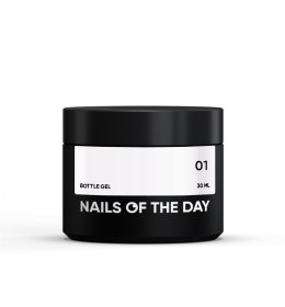 NAILSOFTHEDAY Bottle gel 01 - white gel for strengthening and repairing, 30 ml