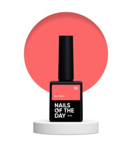 NAILSOFTHEDAY Bottle gel 10 - red gel for strengthening and repairing, 10 ml