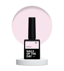 NAILSOFTHEDAY Bottle gel 11 - opaque pale pink gel for strengthening and repairing, 10 ml