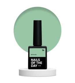 NAILSOFTHEDAY Bottle gel 14 - covering green gel for strengthening and repairing, 10 ml