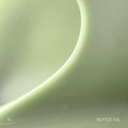 NAILSOFTHEDAY Bottle gel 14 - covering green gel for strengthening and repairing, 10 ml