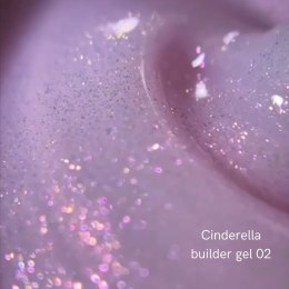 NAILSOFTHEDAY Cinderella builder gel 02 - różowy żel budujący z perłowym połyskiem, 15 g