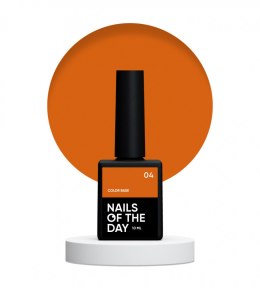 NAILSOFTHEDAY Color base 04 - carrot-orange base coat, 10 ml