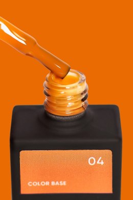 NAILSOFTHEDAY Color base 04 - carrot-orange base coat, 10 ml