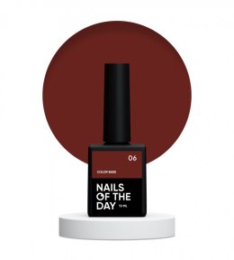 NAILSOFTHEDAY Color base 06 - intense brown base coat, 10 ml