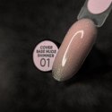 NAILSOFTHEDAY Cover base nude shimmer 01 - pale pink camouflage base with gold particles, 10 ml