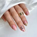 NAILSOFTHEDAY Cover base nude shimmer 02 - pale pink camouflage base with silver particles, 10 ml