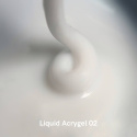 NAILSOFTHEDAY Liquid acrygel 02 - saturated-milky liquid acrylic gel, 15 ml