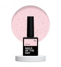 NAILSOFTHEDAY Potal base 04 – pink base with golden-pink petals, 10 ml