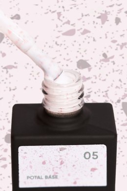 NAILSOFTHEDAY Potal base 05 – milky base with pink petals, 10 ml