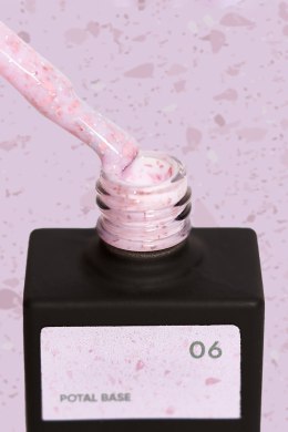 NAILSOFTHEDAY Potal base 06 – light pink base with copper flakes, 10 ml