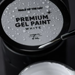 NAILSOFTHEDAY Premium gel paint White wipe - paint with a sticky layer, 5 ml