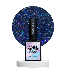 NAILSOFTHENIGHT Reflective base 02 – камуфлююча світловідбиваюча база з синьо-лазурним шиммером, 10 мл