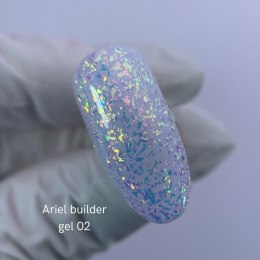 NAILSOFTHENIGHT Ariel Builder gel 02 - будівельний гель з різнокольоровими пластівцями юкі, 15 г