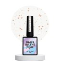 NAILSOFTHENIGHT Bronze Snow top 03 — топ з бронзовими шестиграниками різних розмірів без липкого шару, 10 мл