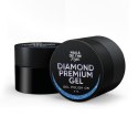 NAILSOFTHENIGHT Diamond Premium gel/gel polish 05 - blękitny z metalowymi płatkami lakier hybrydowy, 5 ml