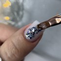 NAILSOFTHENIGHT Dream gel 02 - silver gel with hexagons and glitter, 5 g