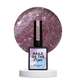 NAILSOFTHENIGHT Reflective base 09 — камуфлююча світловідбиваюча база з персиковою поталлю, 10 мл