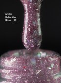 NAILSOFTHENIGHT Reflective base 10 - base with "flash" effect and cool pink flakes, 10 ml