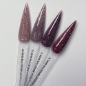 NAILSOFTHENIGHT Reflective base 12 - base with "flash" effect and burgundy petals, 10 ml