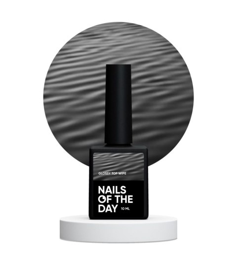 NAILSOFTHEDAY Glossy top wipe - глянцевий топ з липким шаром та без УФ-фільтру, 10 ml