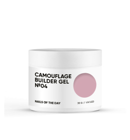 NAILSOFTHEDAY Camouflage builder gel 04 — нюдовий камуфлюючий будівельний гель для нігтів, 30 г