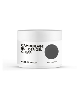 NAILSOFTHEDAY Camouflage builder gel clear — прозорий густий камуфлюючий будівельний гель для нігтів, 30 г