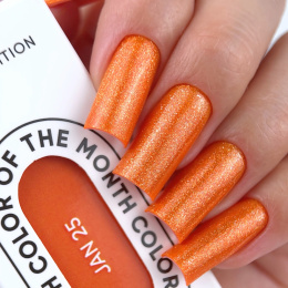 NAILSOFTHEDAY Color of the month January 2025 Vitamin C - bright orange hybrid polish with a fine particle , 10 ml