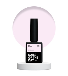 NAILSOFTHEDAY Cover base NEW 01 - translucent delicate-pink base, 10 ml