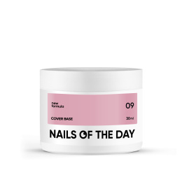 NAILSOFTHEDAY Cover base NEW 09 - напівпрозора нюдова база, 30 мл