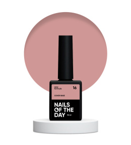 NAILSOFTHEDAY Cover base NEW 16 - opaque dark-beige base coat, 10 ml