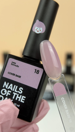 NAILSOFTHEDAY Cover base NEW 18 - напівпрозоре рожеве камуфлююче базове покриття, 10 мл