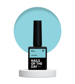 NAILSOFTHEDAY Cover base NEW 19 - напівпрозоре ніжно-блакитне камуфлююче базове покриття, 10 мл