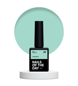 NAILSOFTHEDAY Cover base NEW 20 - translucent mint base coat, 10 ml