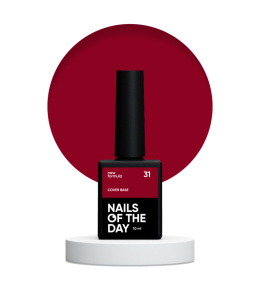 NAILSOFTHEDAY Cover base NEW 31 - red hybrid base, 10 ml