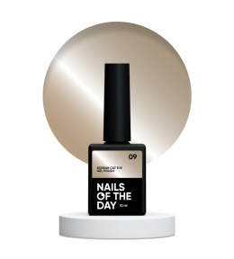 NAILSOFTHEDAY Korean cat eye 09 – nude beige gel polish with cat-eye effect, 10 ml