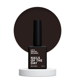 NAILSOFTHEDAY Let's special Brownie - cool brown gel polish, 10 ml