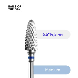 NAILSOFTHEDAY carbide milling cutter - blue corn 6.6x14.5 mm