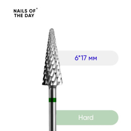 NAILSOFTHEDAY carbide nail drill bit - green cone 5x17 mm