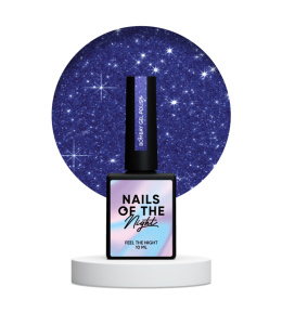 NAILSOFTHENIGHT Bombay - blue gel polish with reflective particle, 10 ml