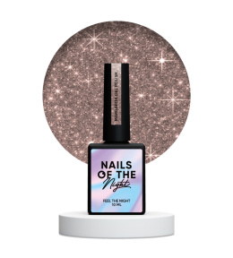 NAILSOFTHENIGHT Margarita - pink-beige hybrid polish with a reflective particle, 10 ml