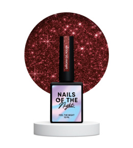 NAILSOFTHENIGHT Sangria — червоний світловідбиваючий гель–лак, 10 мл