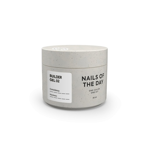 NAILSOFTHEDAY Builder gel 02 — молочний гель для нарощування нігтів, 30 мл
