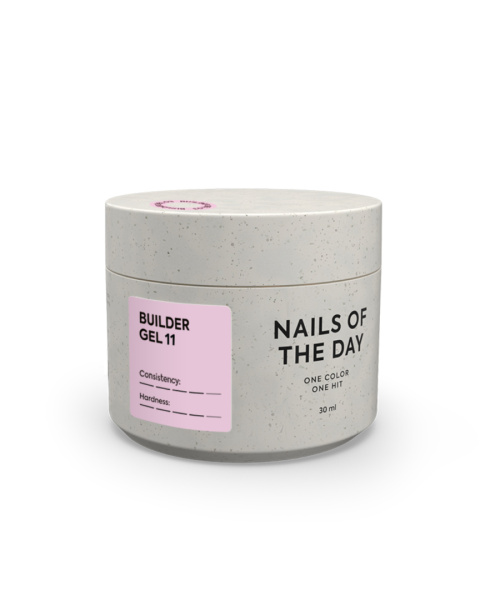NAILSOFTHEDAY Builder gel 11 - light pink builder gel for nail extensions, 30 ml