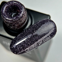 NAILSOFTHENIGHT Obsidian - темно-фіолетовий гель-лак зі світловідбиваючими блискітками, 10 мл